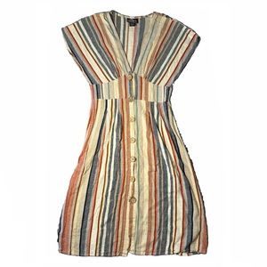 Multi colored V-neck dress